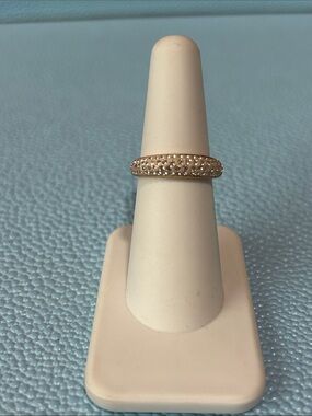 Touchstone  Crystal by Swarovski blush Luna ring size 6